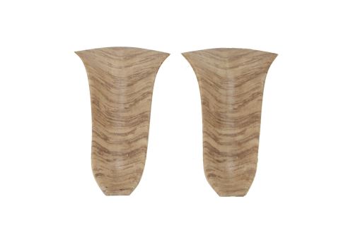 Vnitřní roh PVC lišty Giza Hazelnut  55mm 2pcs 860