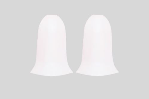 Vnější roh PVC lišty White Matt 55mm 2pcs 834