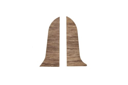 Ukončení L+P PVC lišty Milano Walnut  55mm 2pcs 863