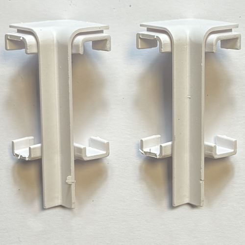Roh IN vnitřní Soklové lišty SPC RIGID White 2 ks - KD 226