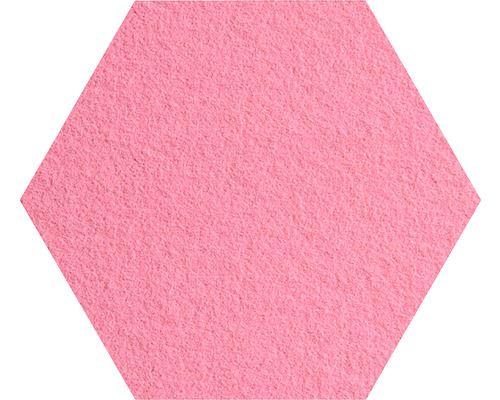 Panel nástěnný filcový hexagon  35x40  cm růžová_(1)