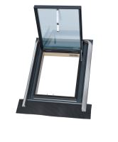 Střešní výlez horní výklop dřevěný 2sklo WVM V4 47x57 integr. Lemování EPDM