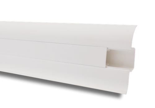 Soklová lišta PVC UNIVERSAL MONE White Matt 55mm 2,5m 834