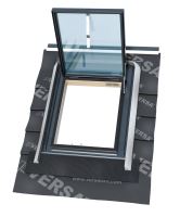 Střešní výlez horní výklop dřevěný 2sklo WVM+V4 47x57 integr. Lemování EPDM