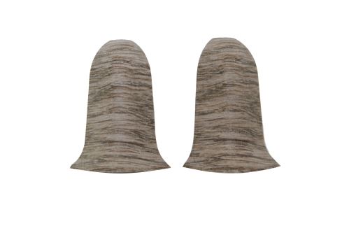 Vnější roh PVC lišty Northern Ash 55mm 2pcs 865