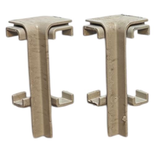 Roh IN vnitřní Soklové lišty SPC RIGID Beige stone 2 ks - KD 203