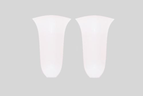 Vnitřní roh PVC lišty White Matt 55mm 2pcs 834