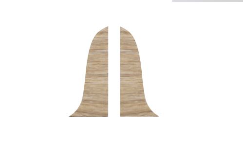 Ukončení L+P PVC lišty Sevilla Dub 55mm 2pcs 858